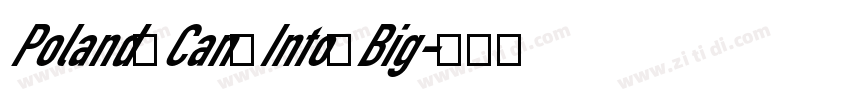 Poland Can Into Big字体转换